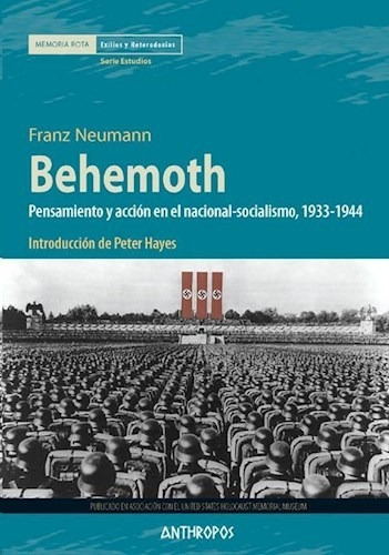 Behemoth de Franz Neumann editorial Anthropos en español