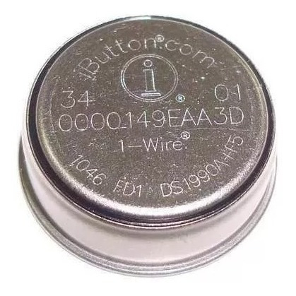 100pç - Ibutton Ds1990a-f5 - Controle De Ronda Tipo Chaveiro