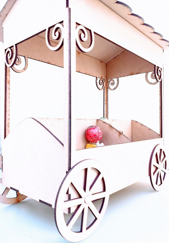 Imagen 6 de 8 de Candy Bar Kiosco Golosinero Souvenir - Mdf / Fibrofacil