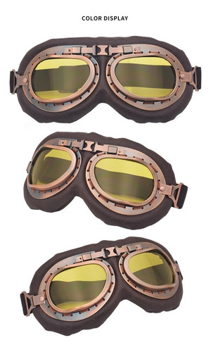 Gafas De Moto Harley De Bronce Gafas Retro