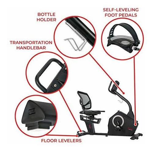 Health Fitness Sf Rb4850 Bicicleta Ejercicio Reclinable 12