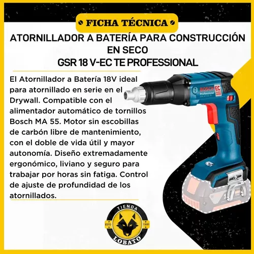 Atornillador para construcción en seco Bosch MA 55