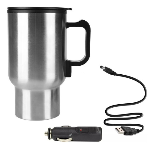 Jarro Vaso Térmico Con Calentador Usb Para Auto O Pc