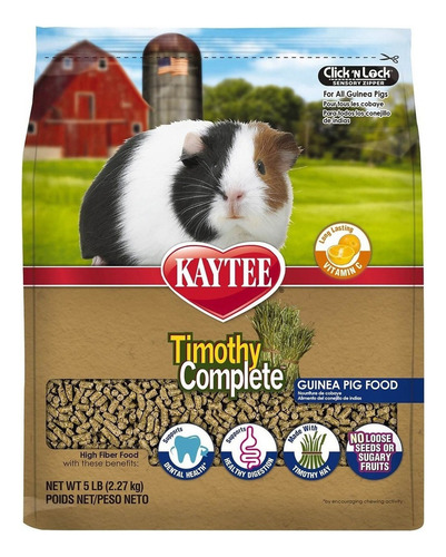 Heno Timothy Complete Alimento Cobayos Kaytee Pellets 2.2kg