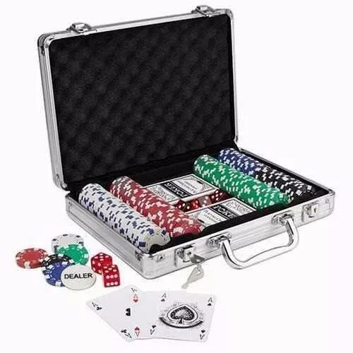 Juego Poker 200 Pzs Maletin Aluminio Numeradas Profesionales