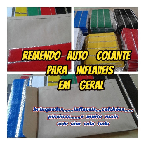 Piscinas Remendo Auto Colante P/inflaveis Etc C/frete Gratis
