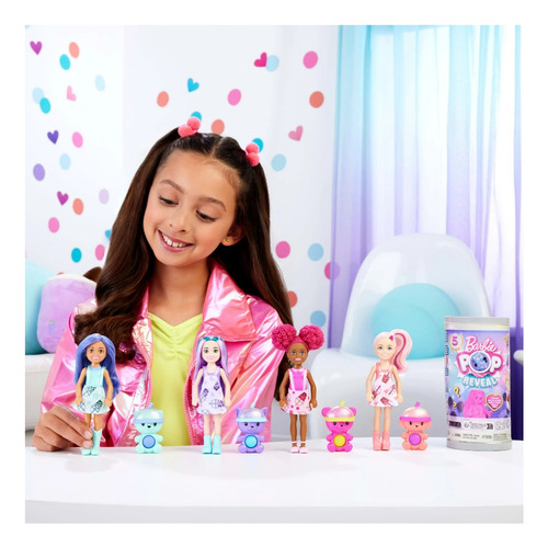 Barbie Chelsea Pop Reveal Con 5 Sorpresas Coleccionables
