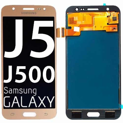 Frontal Display Lcd Tela Touch Galaxy J5 2015 J500 Dourado