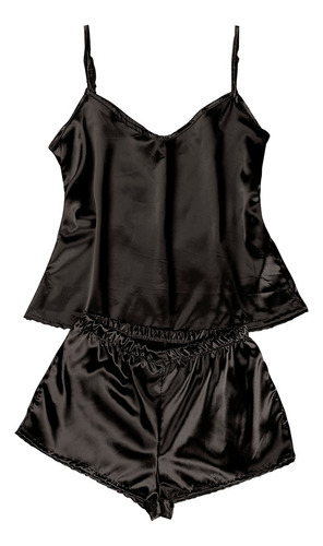 Camisón De Seda Satinada Con Pijama En V, Bata De Baño Para
