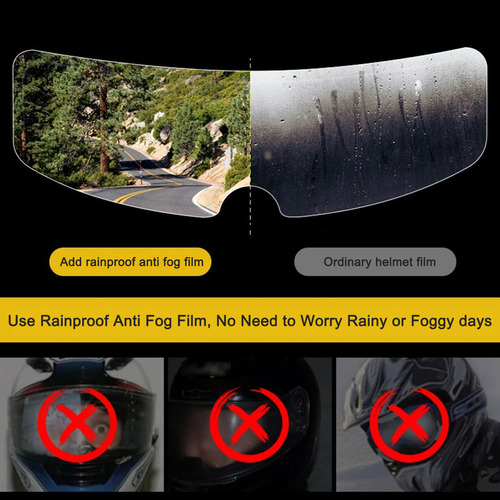 Película Universal Antivaho A Prueba De Lluvia Para Casco Ra