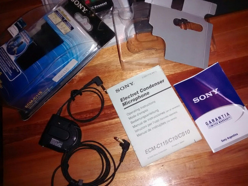 Imagen 7 de 10 de Sony Ecm-c115 Electret Condenser Microphone, Corbatero Japón