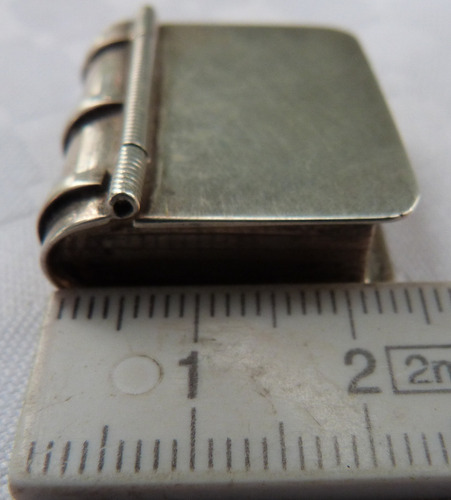 Monijor62-antiguo Coleccion Pastillero Librito Plata 925 (Usado)