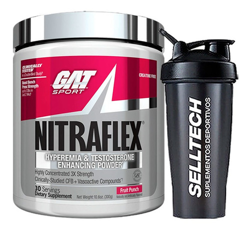 Pre Entreno Gat Nitraflex 30 Serv Fruit Punch