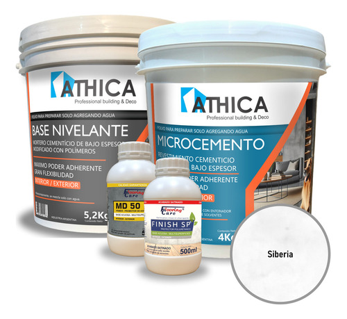 Microcemento Alisado Micropiso Mesadas C/ Base Y Laca 5m2