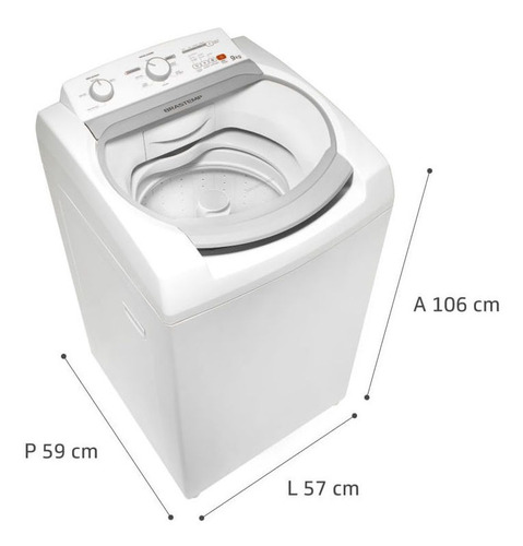 Máquina De Lavar Brastemp 9kg Com Ciclo Tira Manchas Bwj09ab