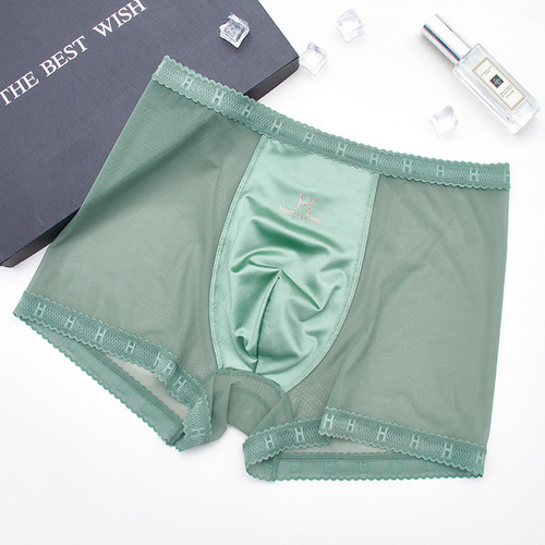 Bragas Tipo Bóxer De Malla Para Mujer, A La Moda, De Encaje,