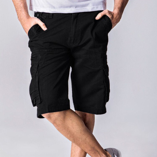 Pantalones Cortos Tipo Cargo Con Múltiples Bolsillos Táctico
