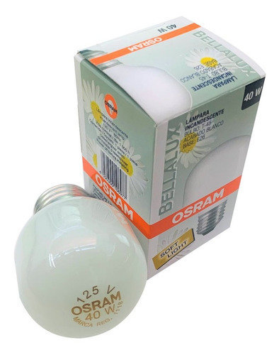 Foco Bellalux Lampara Incandescente 40w 125v E27 81839 Osram