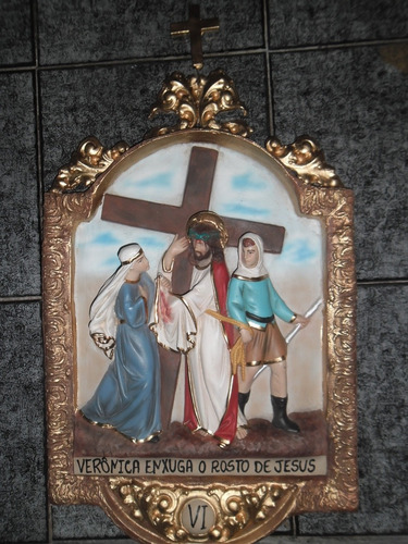 Via Sacra Resina 15 Quadros 65x40cm Frete Grátis Sul Sudeste