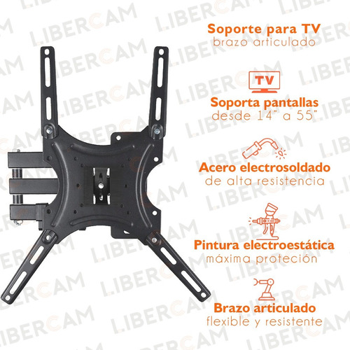 Soporte Para Led Smart Movil Articulado 32 40 42 50 55 65