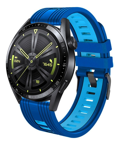 Correa Deportiva Lineas Compatible Con Huawei Watch Gt3 46mm