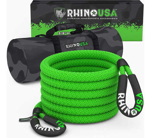 Cuerda De Remolque Rhino Usa Kinetic Recovery (5/8 Pulgadas