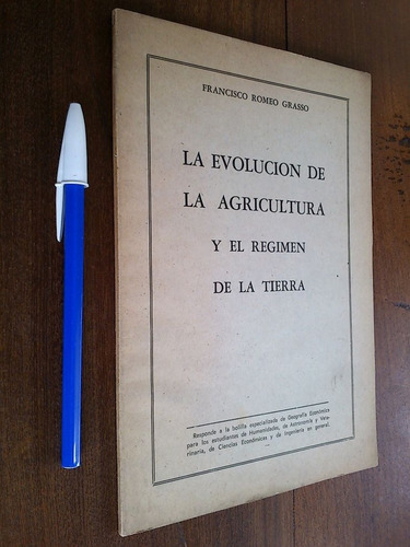 Evolución De La Agricultura Y Régimen De La Tierra - Grasso