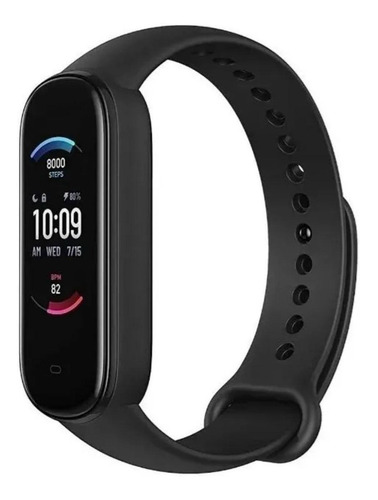 Imagen 2 de 3 de Smartwatch Amazfit Bands Band 5 1.1" caja de policarbonato malla midnight black de tpu A2005