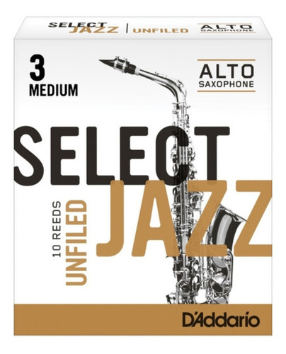 Cañas Saxo Alto Daddario Select Jazz Unfiled 3 Medium