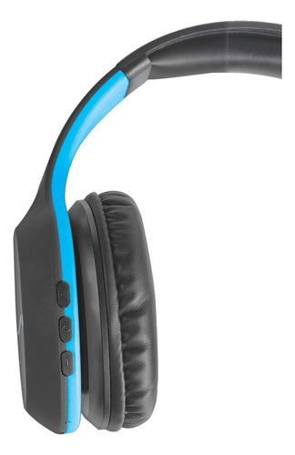 Audífonos Wireless Mh-9089bk Mitzu Color Negro Luz Negro