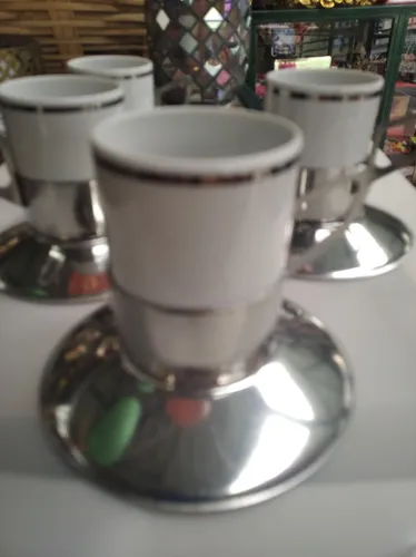 Juego 6 Tazas Acero Inoxidable