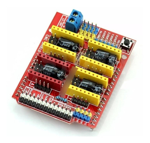 Arduino Uno R3 Con Cable +shield Cnc+ 3 Drivers A4988 (Usado)
