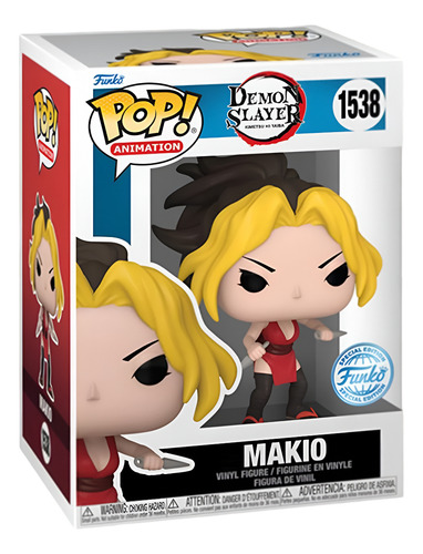 Funko Pop! Demon Slayer - Makio pose de Batalla Exclusivo