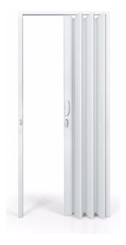 Porta Sanfonada Pvc Polifort 210cmx100cm Cinza Jiwt