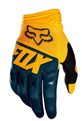 Imagen 1 de 5 de Guantes Dirtpaw Navy Amarillo Motocross Atv Moto Fox Juri
