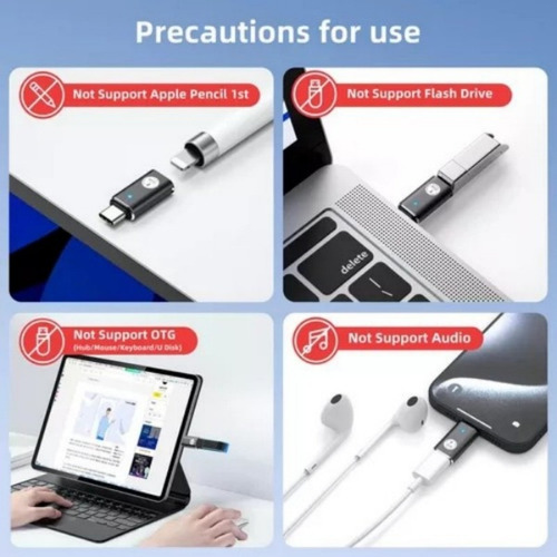 Adaptador Usb Lightning To Tipo-c, 5 Gbps, 2 Piezas