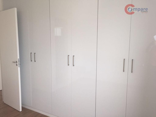 Apartamento Com 3 Dormitórios À Venda, 62 M² Por R$ 380.000,00 - Parque Cecap - Guarulhos/sp - Ap3339