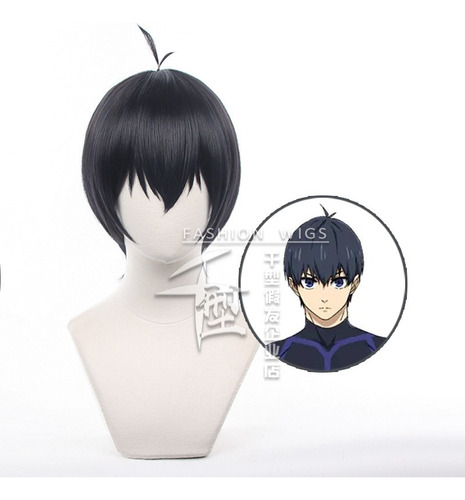 / Blue Lock Isagi Yoichi Cosplay Peluca Corto Pelo 32cm