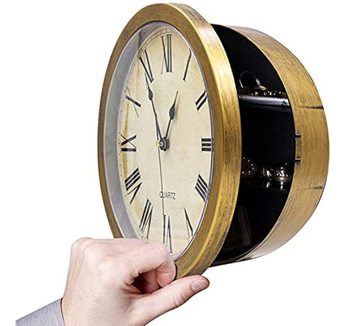 Reloj De Pared Estilo Mcm Y Caja Fuerte Oculta En Uno: 10? R