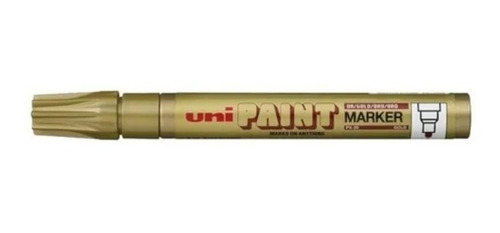 Marcador Uni Paint Px-20 Trazo 2,2-2,8 Mm Color Oro