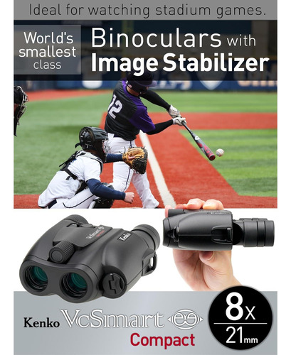 Binoculares Kenko Vc Smart Compact 8x21 Estabilización