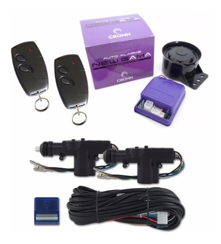 Alarme Automotivo Gama C/ Kit Trava 2 Portas + 2 Controles