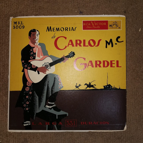 Disco Lp 33rpm Memorias De Carlos Gardel