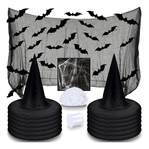 Linaye Halloween Witch Hat Xxl Kit - 12 Pc Sombreros De Bruj
