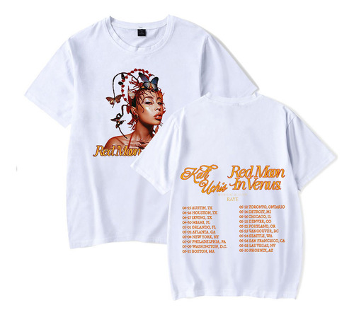 Playera Merch Red Moon In Venus De Kali Uchis, Nuevo Logotip