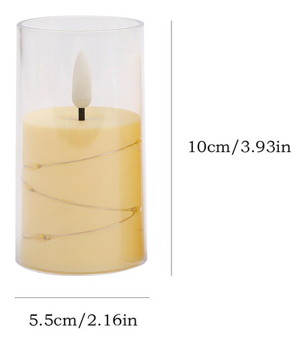 Velas Led Realistas Luces De Cadena De Velas Sin Llama Velas