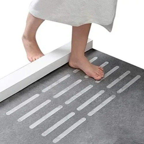 Imagen 2 de 3 de Cinta Antideslizante Transparente Rollo 5cm X 5 Mts