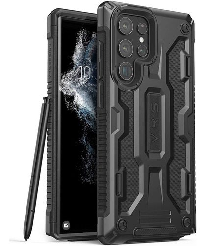 Funda Vrs Design Para Samsung Galaxy S22 Ultra - Black 
