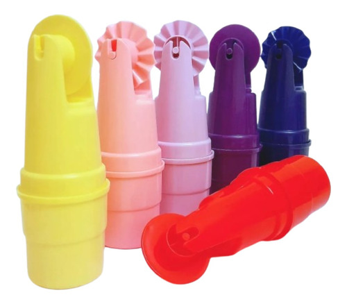 25 Potes Con Ruedita - Colores Surtidos - Souvenirs Infantil