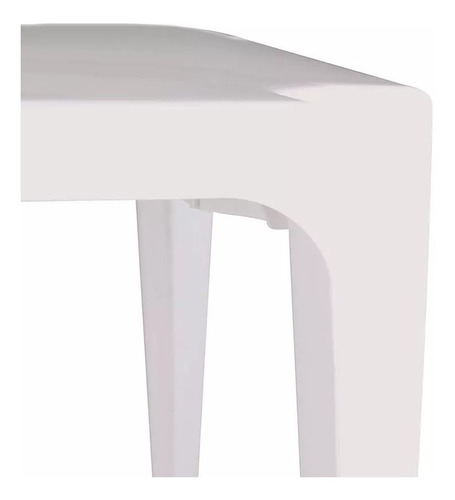 Mesa Plastica Quadrada 70 X 70 Branca